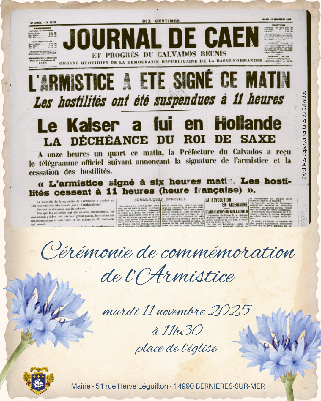 Cérémonie 11 novembre