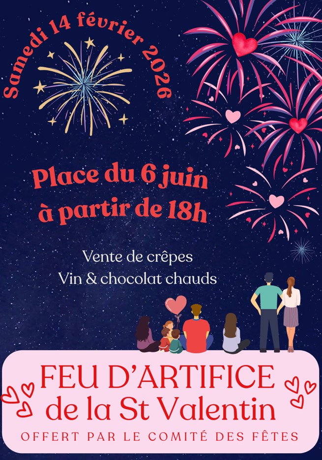 FEU D'ARTIFICE DE LA SAINT VALENTIN
