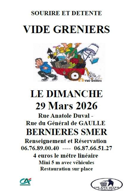 VIDE GRENIERS - SOURIRE ET DETENTE