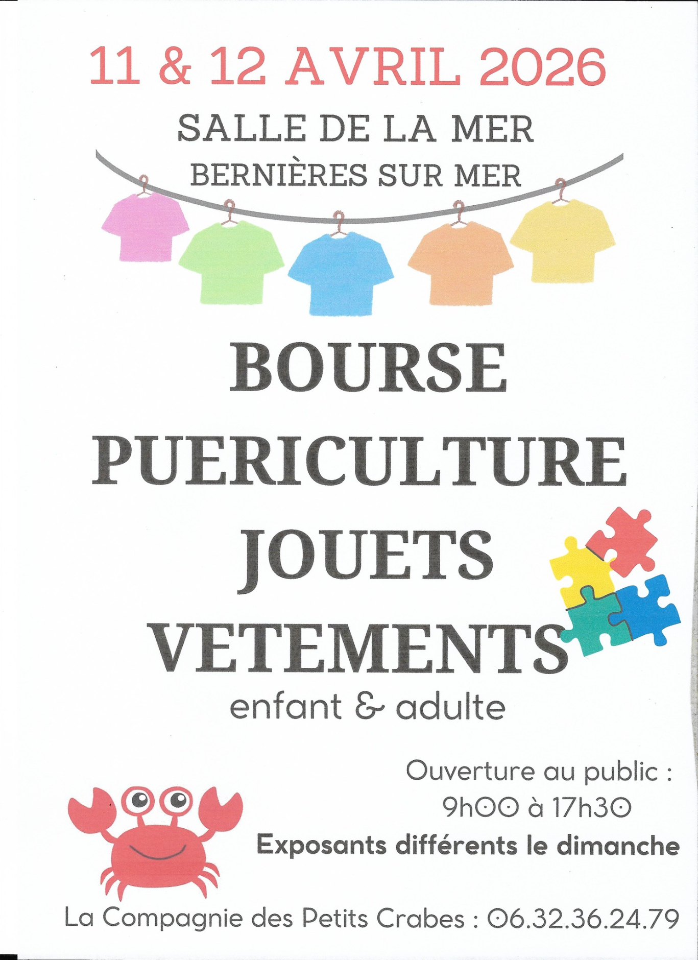 BOURSE PUÉRICULTURE - Cie DES PETITS CRABES