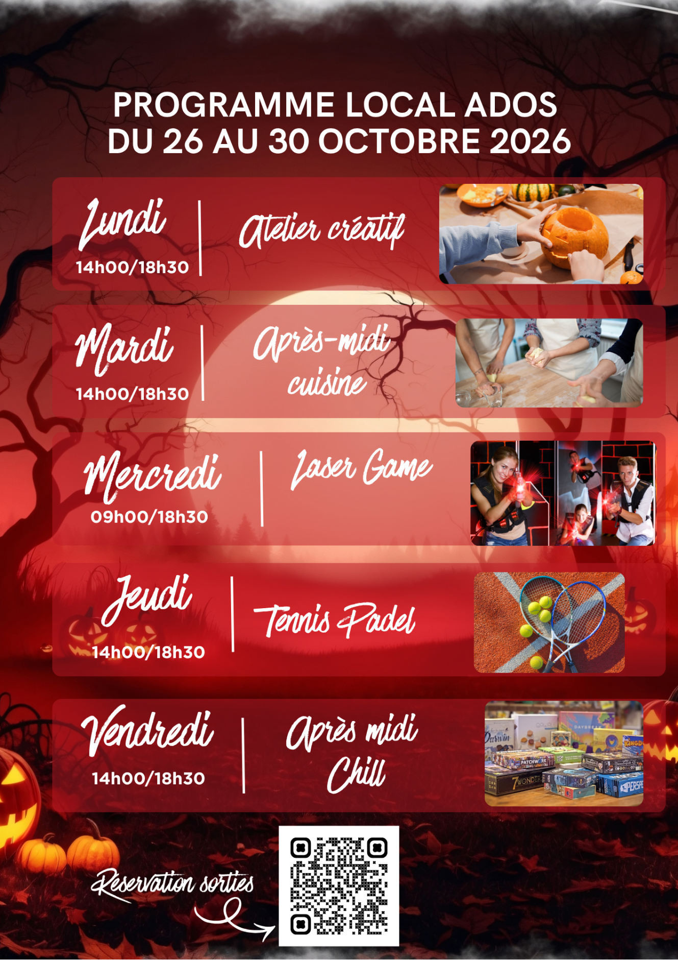 PROGRAMME LOCAL ADOS - VACANCES D'AUTOMNE